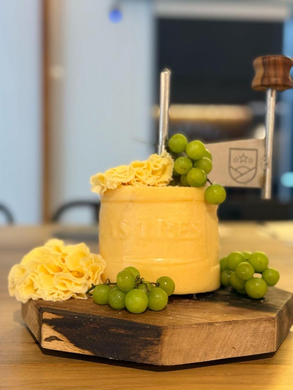 Queso con uvas